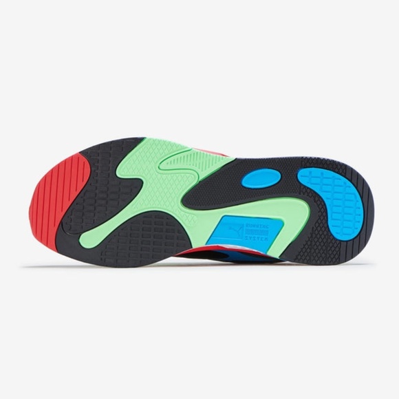 Puma RS Fast Low Mens Running Athletic Shoes Black Green Red 380562-01 NEW Sz 11 - Picture 7 of 7